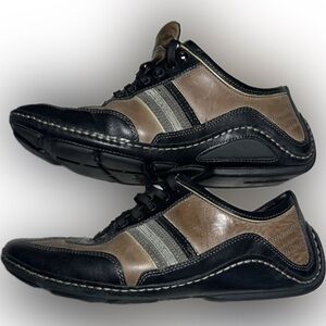 Cole Haan by Nike Men's Black and Brown Leather Casual Sneakers size 9 1/2